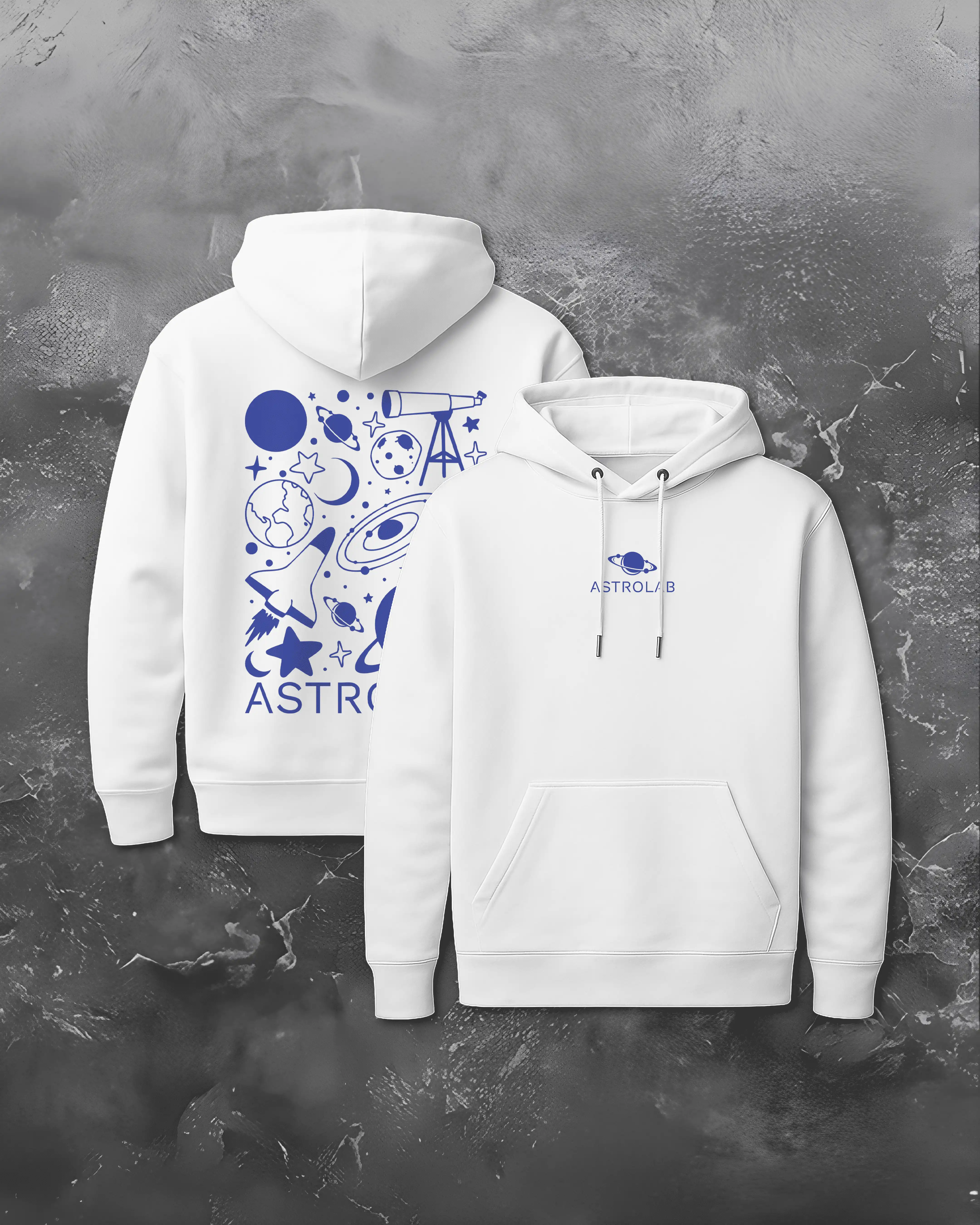 Image de HOODIE "STELLON 01" BLANC